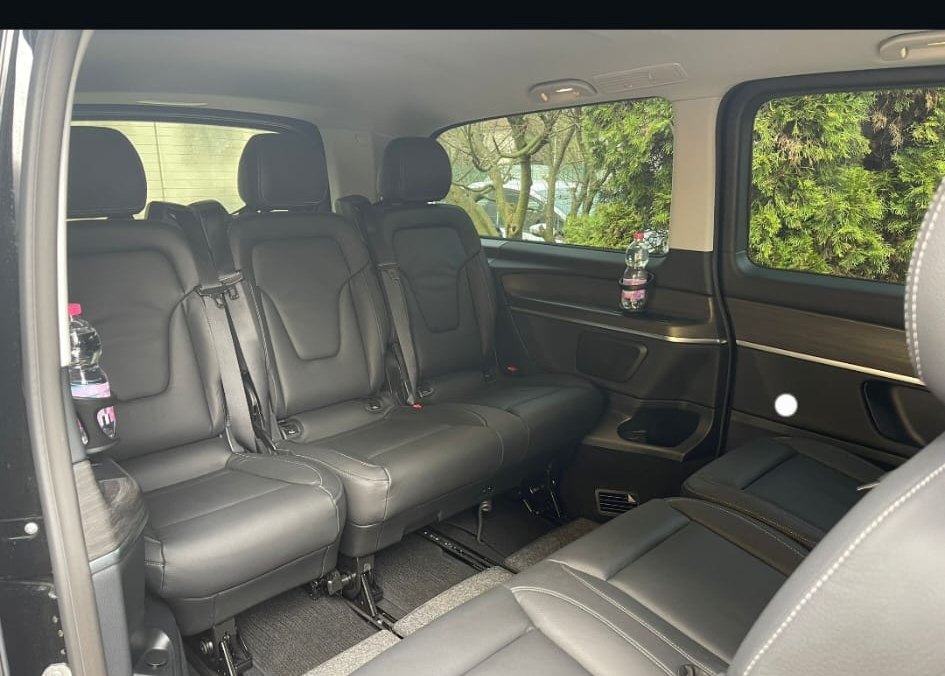 Interni in pelle della Mercedes Classe V